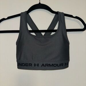 NWOT Under Armour Charcoal Sports Bra size XS